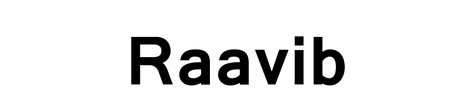 Raavi Bold Font Download Free